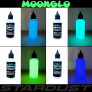 Tinta fosforescente à base de água MOONGLO KIT 4 cores