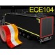 Fita retrorrefletiva reboque automóvel pesado/camião Classe C ECE 104 - 5cm x 50m