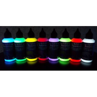 8 tintas fluorescentes invisíveis para serigrafia