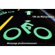 Tinta fosforescente para estradas e ciclovias