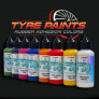 Pintura profissional de pneus – aderência à gomma