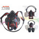 Respirador profissional de silicone para pintura T10G EN140
